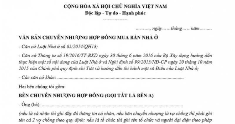 Thủ tục chuyển nhượng căn hộ Vinhomes Grand Park (2)